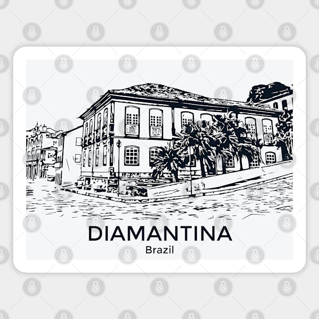 Diamantina - Brazil Magnet by Lakeric
